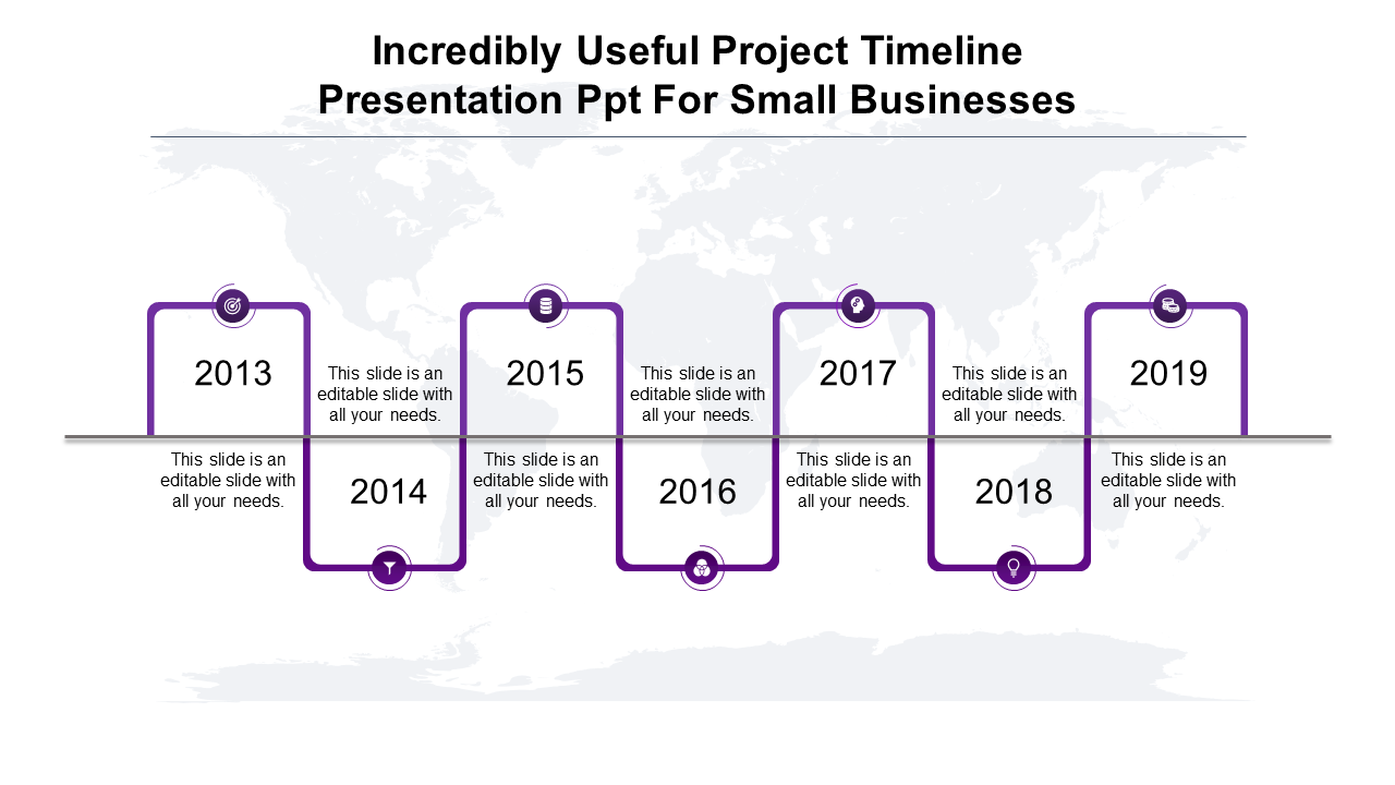 Try Our Project Timeline  PowerPoint Template Design